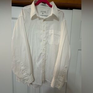 Givenchy Cream Button-Down Men's Casual Shirt